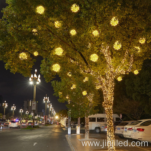 Decorative Outdoor Rattan Ball Lamp